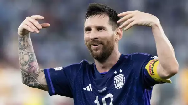 Lionel Messi reacts to Argentina reaching World Cup knockouts