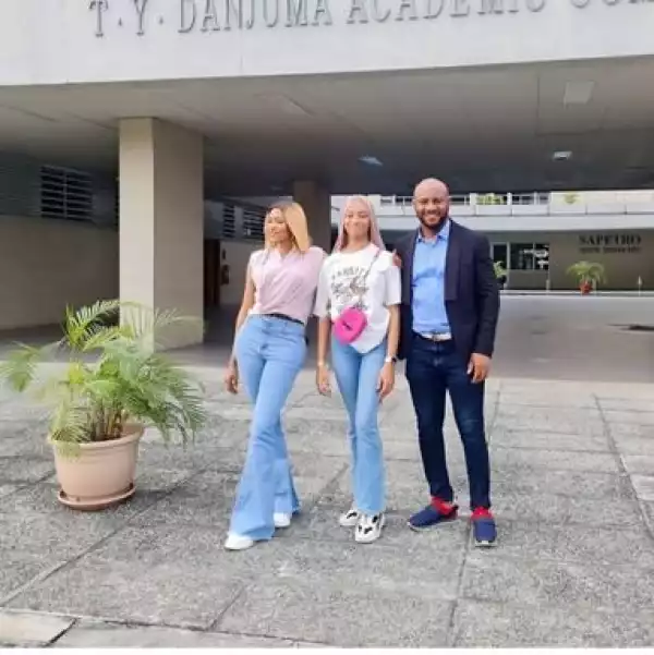 Proud Parents: Yul Edochie And Wife Drop Off Their Daughter As She Begins Her University Education (Photos)