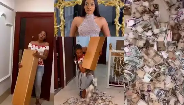 Jane Mena Breaks Piggy Bank Filled With Mixed Currencies She’s Been Saving For 2-years (Video)