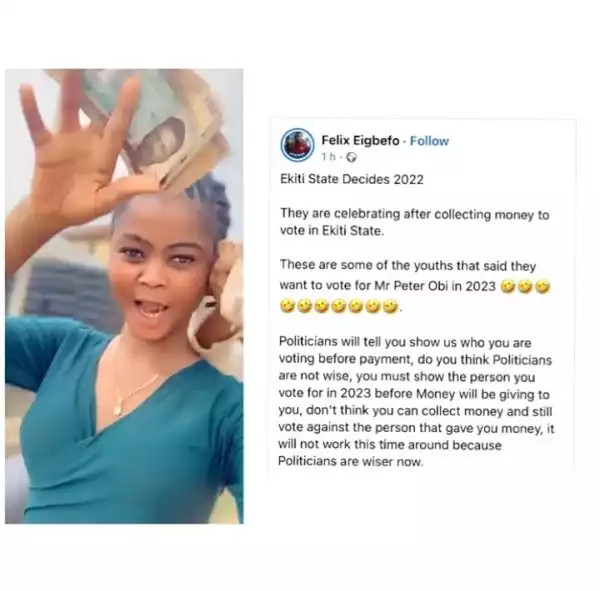 Ladies Celebrate After Selling Their Votes In Ekiti Election (Video)