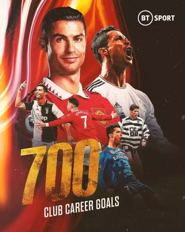 Cristiano Ronaldo Becomes The First Player In History To Score 700 Club Goals