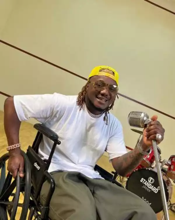 Nigerian Rapper, CDQ Shares Photo On Wheelchair After Surviving Accident