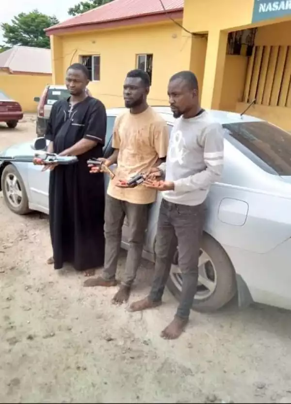 Nasarawa Police Arrest Armed Robbery Suspects, Recover Firearms And Stolen Vehicle