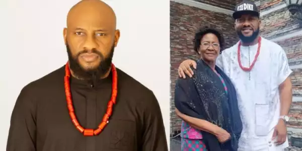What My Mum Does To Me Anytime I Visit Her – Yul Edochie Laments As He Shares Photo Posing With His Mother
