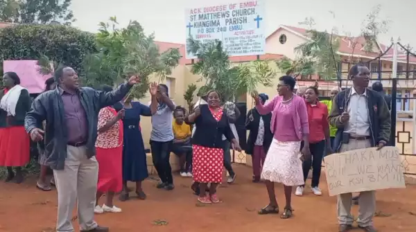 Drama As Church Members Stage Protest Over Missing Money