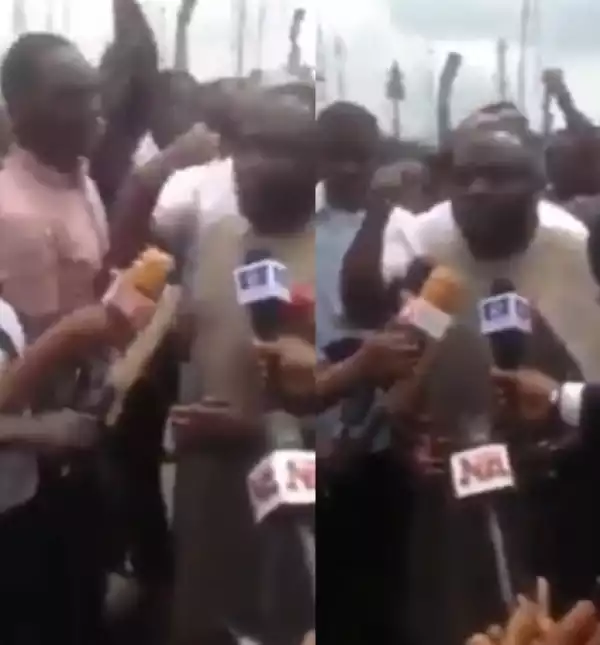 "They Have Failed" - APC Chieftain Harrassed During An Interview (Video)
