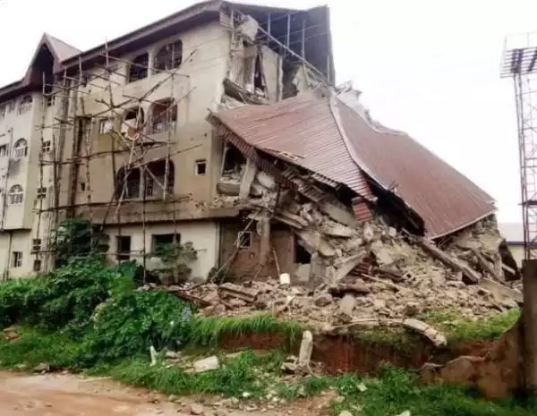 Three-storey Building Collapses In Umuahia (Photos)