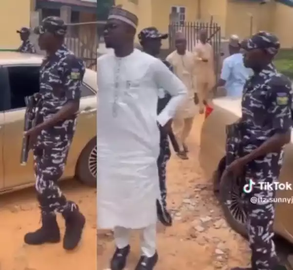 Trending Video Shows Adamawa Student Union President Arriving A Convention With Police Escort