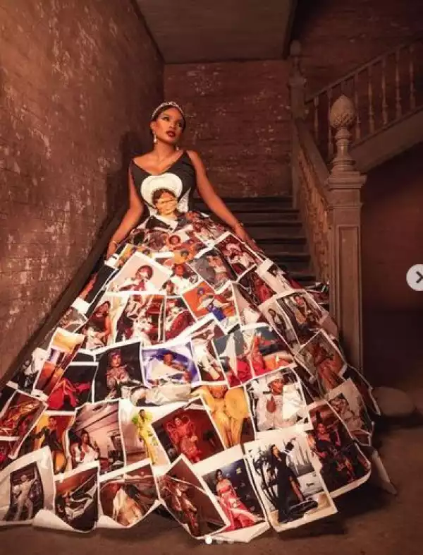 Iyabo Ojo Rocks Dress With 150 Pictures Of Herself & Family (Video)