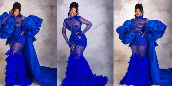 BBNaija’s Tacha Akide brags as she rocks $20,000 dress to 2023 AMVCA, shares receipt