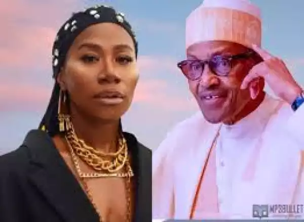 Video: ASA Sings Fire On The Mountain Infront Of Buhari At NNPC Unveiling