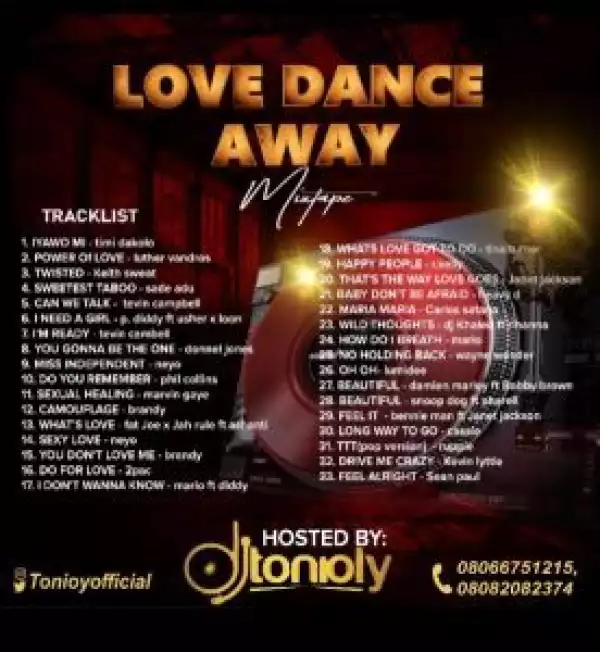 DJ Tonioly - Love Dance Away Mixtape (Love & Romance Mix)