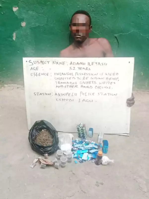 Photo Of Physically Challenged Man Who Was Nabbed For Alleged Drug Dealing In Lagos