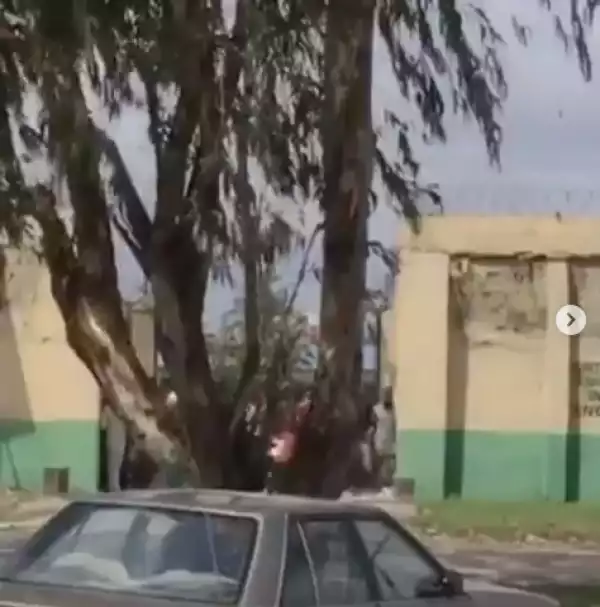 Security operatives shoot at hoodlums who stormed Kirikiri prison to free prisoners (videos)