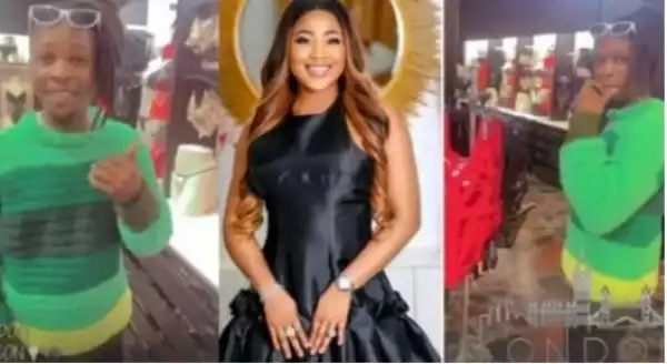 He Is Shopping For Erica – Fans React As Laycon Is Spotted Checkng Out Female Underwear In London (Video)