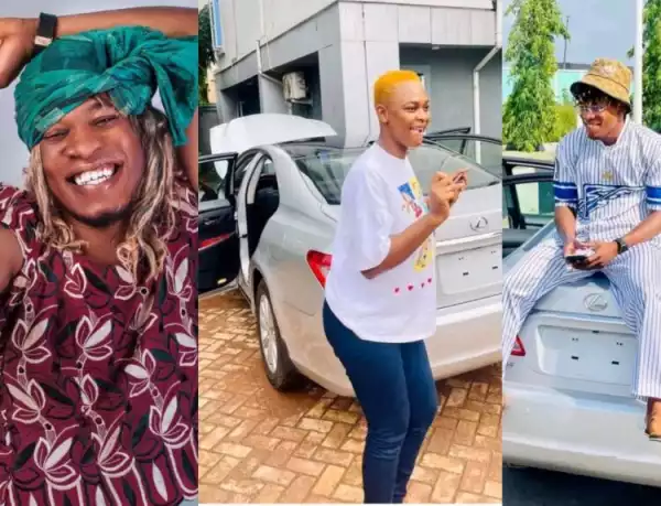 Skitmaker, Sir One-on-One Gifts Wife Brand New Lexus Car As A Push Gift (Photos)
