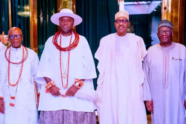 President Buhari Receives Olu Of Warri Kingdom In Aso Rock