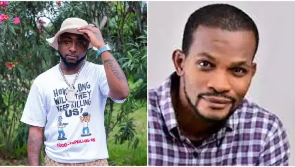 “Who Sags And Drink While Mourning A Friend” – Uche Maduagwu Shades Davido