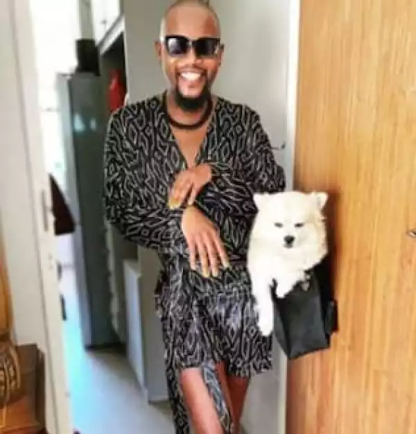 South African TV Presenter, Moshe Ndiki, Goes All Out For His Dog