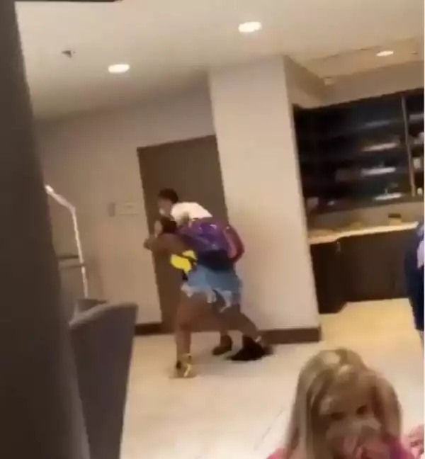 Ladies Reportedly Fight Over Man at A Hotel (Video)