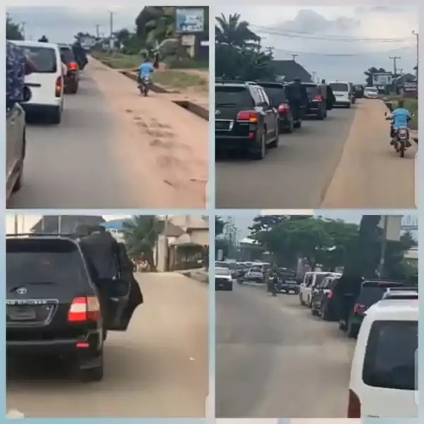Emeka Ihedioha And His Convoy Arrive In Owerri In Fashionable Manner (Video)
