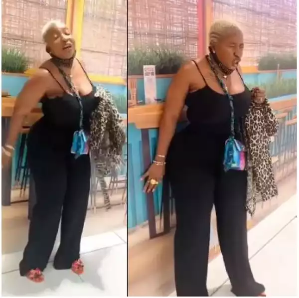 Nollywood Actress, Anita Joseph Creates A Scene In Public As Her Husband Remotely Controls Her Vibrator (Video)