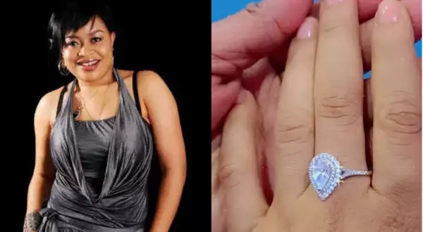 37-Year-Old Nollywood Actress, Nkiru Sylvanus Flaunts Diamond Engagement Ring
