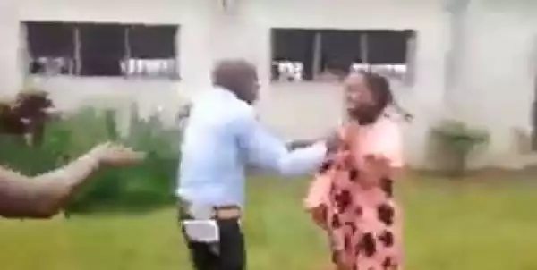 Drama As Man Storms His Wife