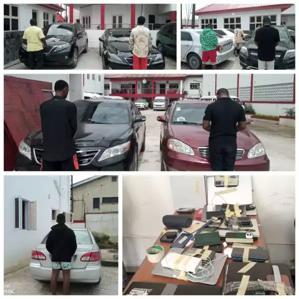 EFCC Recovers Exotic Cars From 38 Suspected Internet Fraudsters in Port Harcourt (Photos)