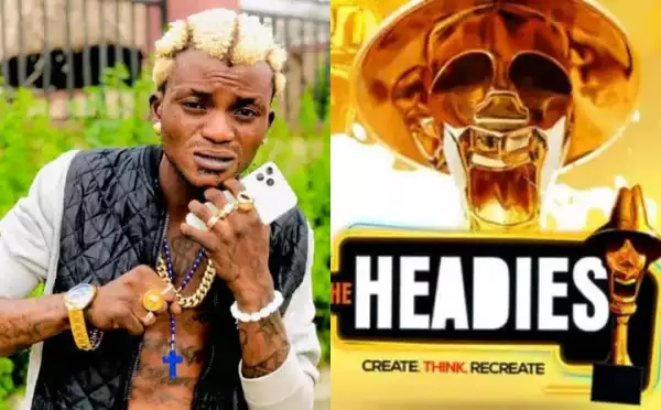 Portable Apologises To Headies Organisers After He Was Disqualified For Threatening Co-nominees (Video)
