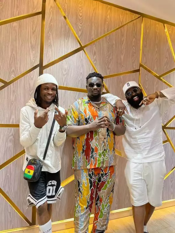 Laycon Hints On New Song As He Meets Wande Coal