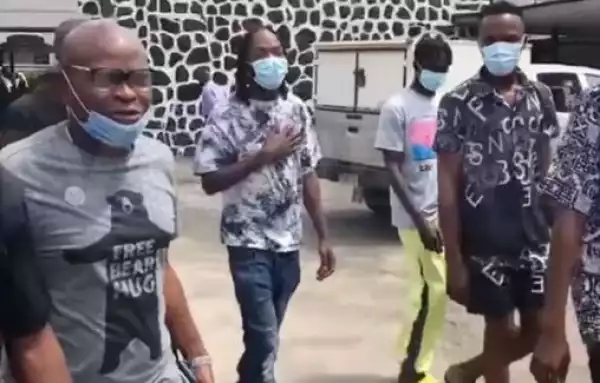 Video Of Naira Marley Arriving Court Today For Fraud Trial