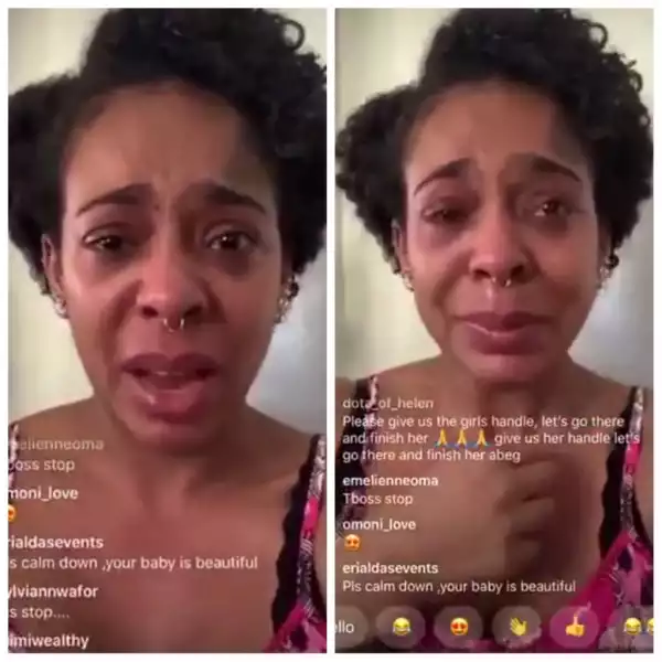 TBoss Sweeps As She Places a Curse On Instagram Troll Who Called Her Child Is ugly (Video & Photo)