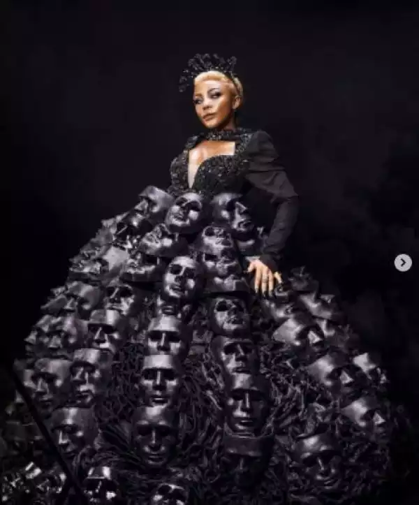 BBNaija Star, Ifu Ennada Causes Stir, Says Her Look To The AMVCA Is Worth Over $100k ([Photos)