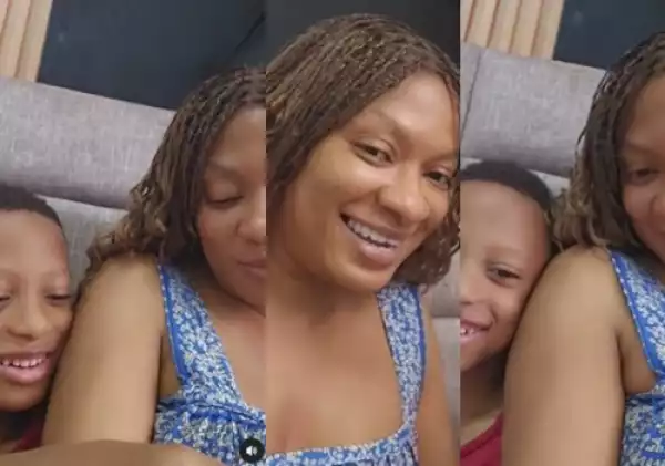 May Edochie Shares Adorable Mother-and-Son Moment With Youngest Child, Zane (Video)