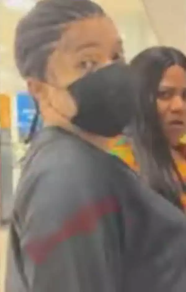 Bobrisky And Nkechi Blessing Spotted Together At The Airport (Video)