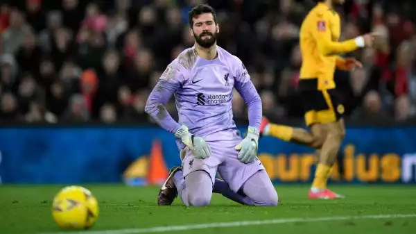 Jurgen Klopp defends Alisson after FA Cup howler in Wolves draw
