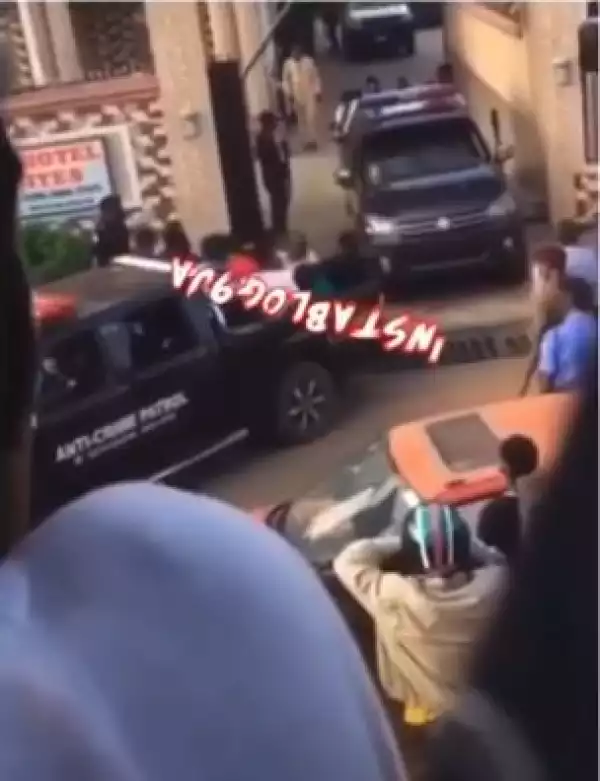 Lockdown: Drama As Police Storm Akure Hotel, Arrest People Attending A Birthday Party (Video)