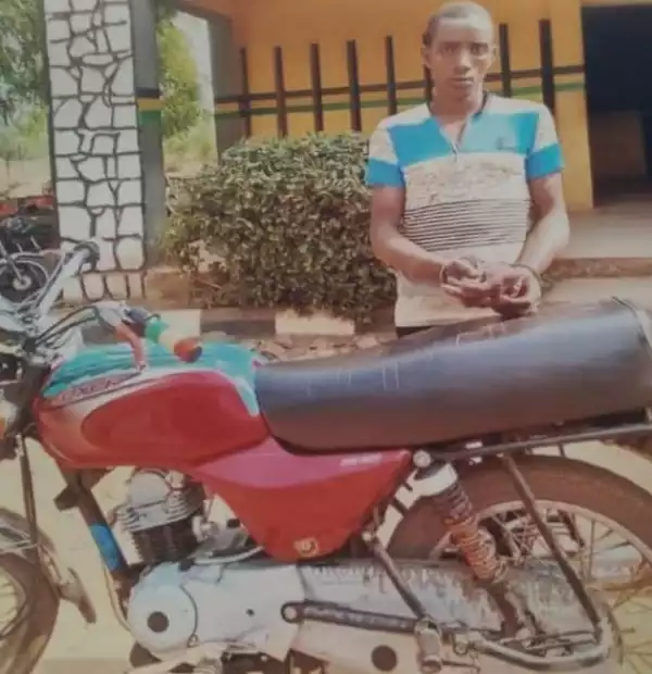 Suspected Robber Arrested For Attacking Okada Rider With Cutlass And Stealing His Motorcycle In Niger State