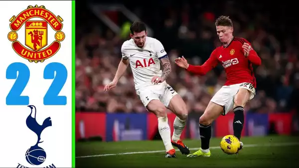 Manchester United vs Tottenham 2 - 2 (Premier League Goals & Highlights)