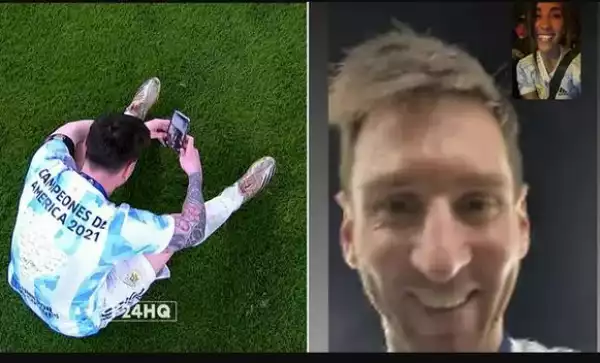 Messi Video Calls His Wife To Celebrate Argentina