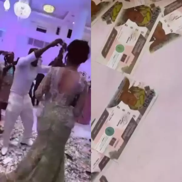 BBNaija Star Omashola Explains Why Fake Money Was Sprayed at His Wedding