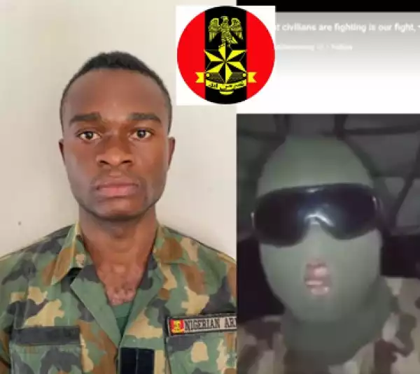 Nigerian Army says it has arrested the soldier who recorded a video begging his colleagues not to shoot at #EndSARS protesters