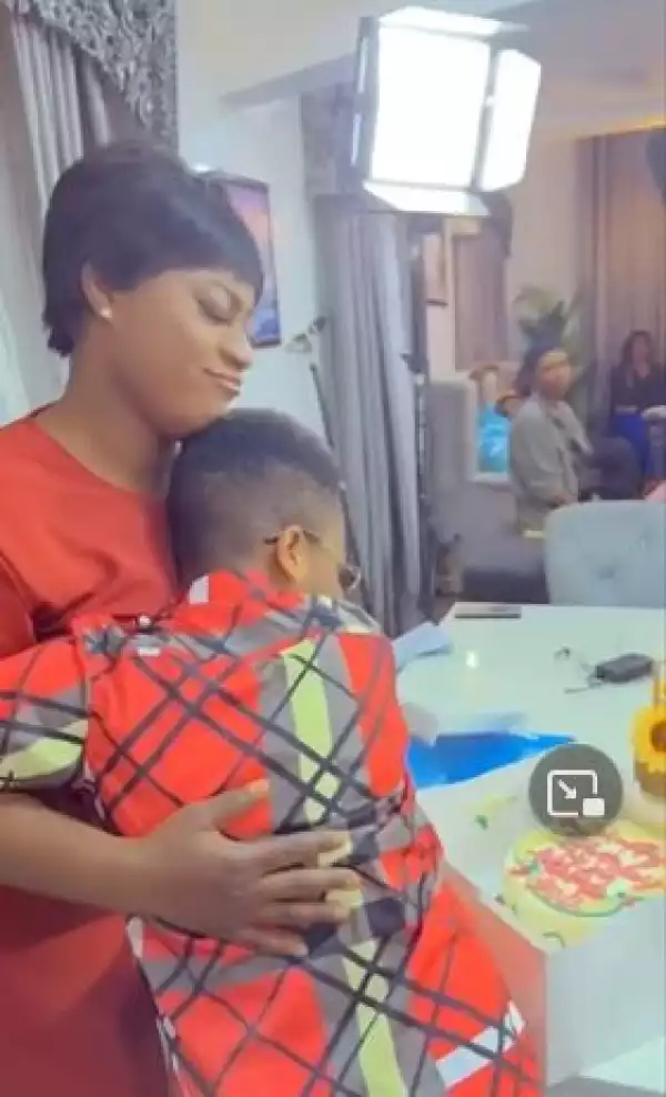 Actress Destiny Etiko Gets Emotional As ‘Son’ Surprises Her With Birthday Cake (Video)
