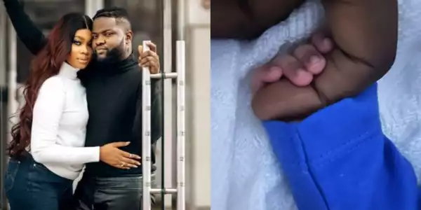 Singer Skales and wife, Precious welcome baby girl, days after reconciling