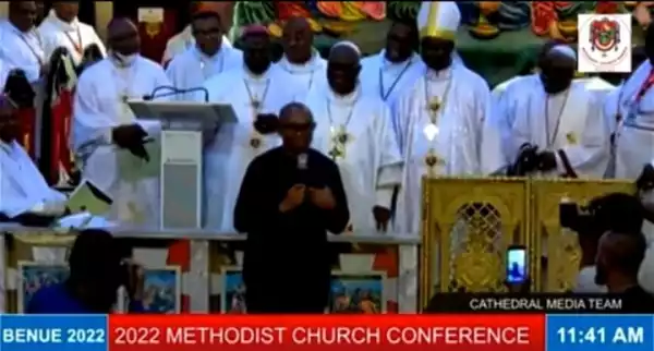 Methodist Church Welcomes Peter Obi (Video)