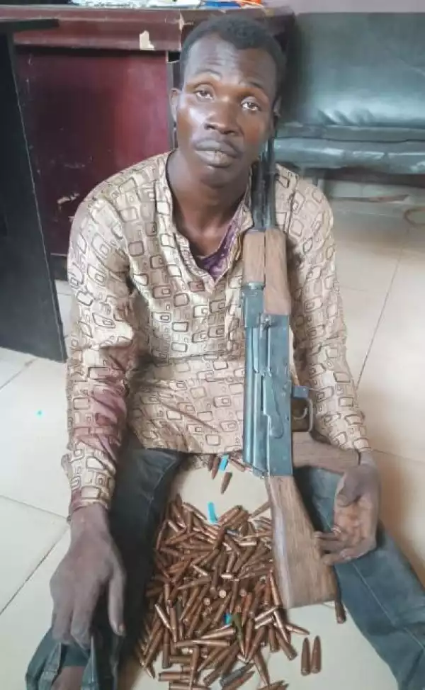 Photo Of Gunrunner Arrested For Supplying Arms To Bandits In Kaduna