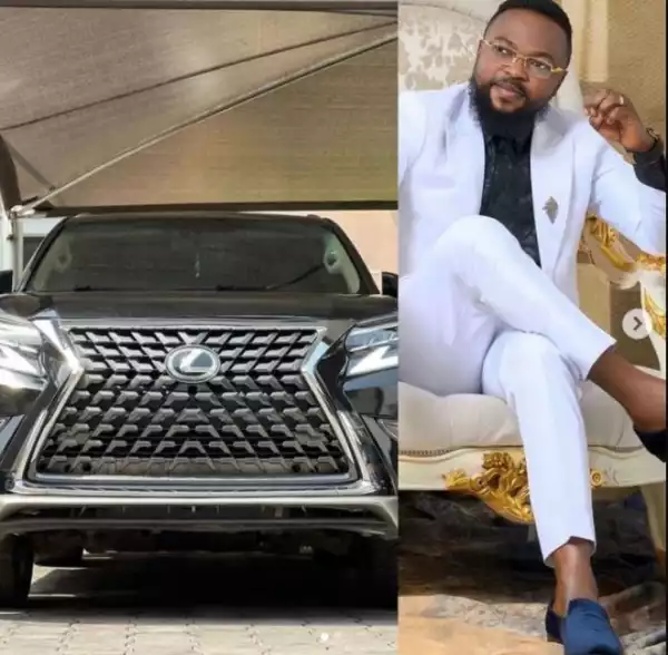 Nigerian Actor, Kolawale Ajeyemi Buys Lexus SUV On His Birthday