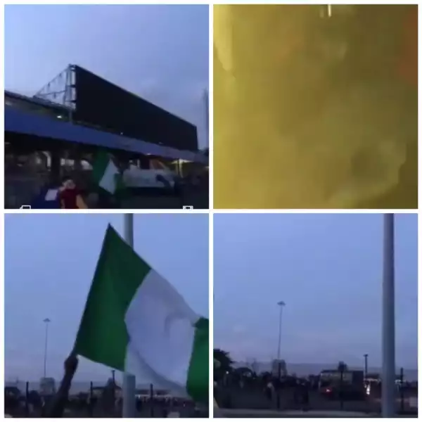 #ENDSARS Videos of the Shooting at Lekki toll-gate (Scary Clips)