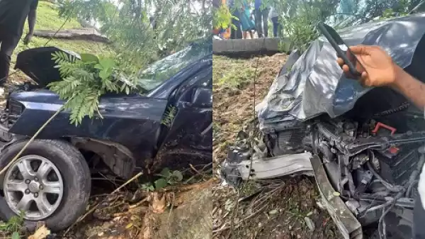 Woman Dies In Car Accident While Chasing Husband And Sidechic in Calabar (Photos)